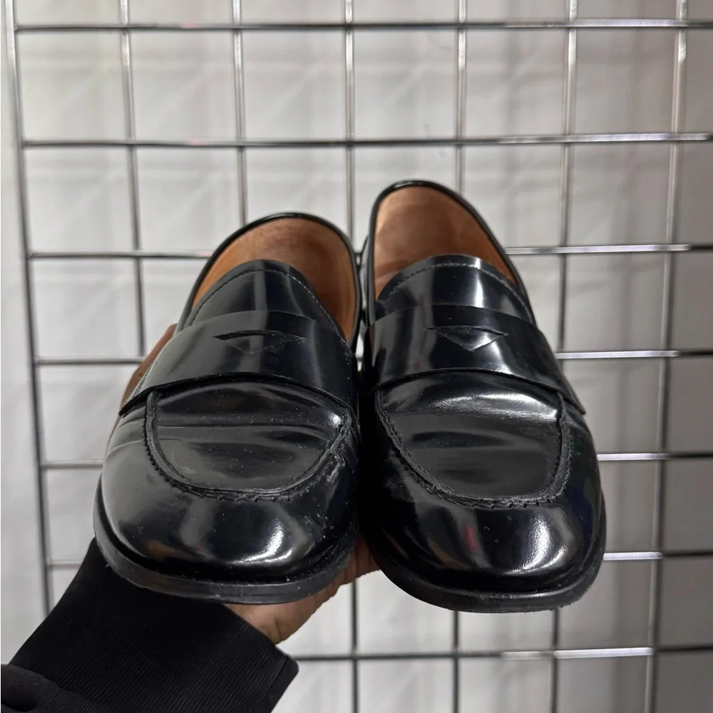 Jonak Paris Thelma Black Shiny Leather Round-Toe Loafers Womens Size EU 37 US 7 - Picture 6 of 7